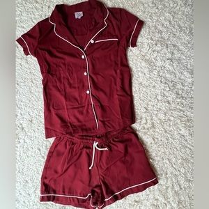 Red PJ Set Size XS